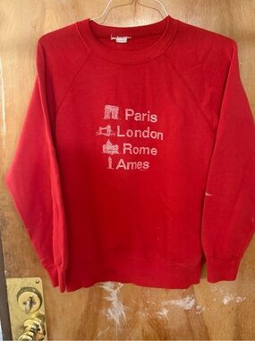 Red Graphic Sweatshirt
